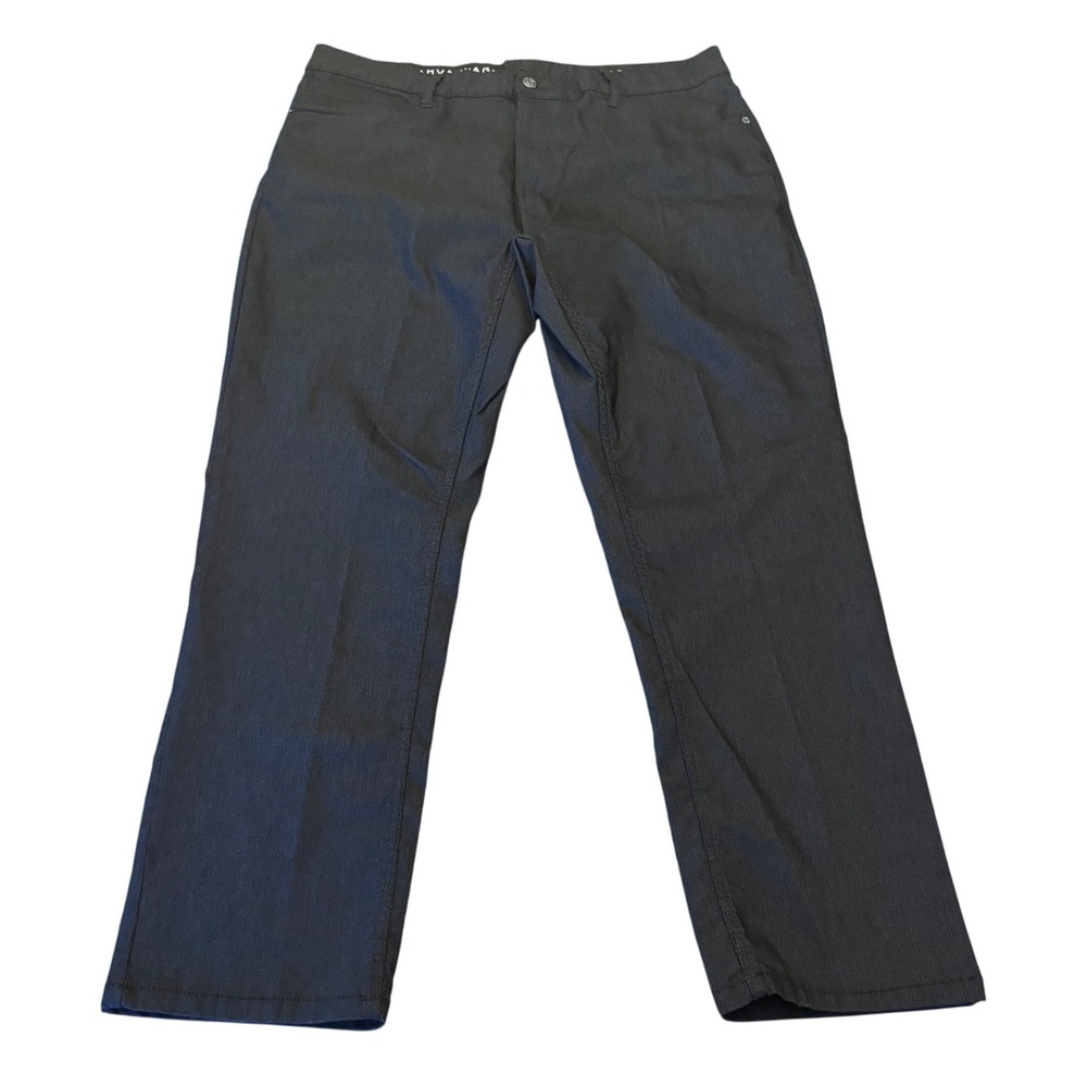 IZOD Advantage | Mens 40x30 |‎ Black | Straight Fit | Stretch | 5-Pocket Chinos